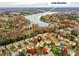 Aerial view showcasing home's location near Lake Norman at 129 Coronilla Rd, Mooresville, NC 28117