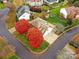 Aerial view of house and surrounding neighborhood at 129 Coronilla Rd, Mooresville, NC 28117