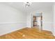 Hardwood floor dining room with view into kitchen at 207 Dunnbrook Dr, Salisbury, NC 28146