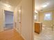 Hallway with access to bedroom and bathroom at 3113 Old Pageland Marshville Rd, Wingate, NC 28174