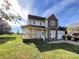 Two-story house with front porch, brick and vinyl siding, and landscaping at 5425 Creekwood Dr, Salisbury, NC 28147