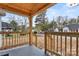 Inviting front porch with wooden railings and street view at 647 Simpson St, Rock Hill, SC 29730