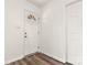 Clean entryway with white door and hardwood floor at 647 Simpson St, Rock Hill, SC 29730