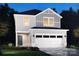 Two-story house with gray siding, white trim, and a two-car garage at 913 Smithcliffs Trl, York, SC 29745