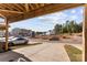 View from under deck showing street and townhomes at 2016 Tupelo Grove Ln, Gastonia, NC 28054