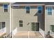 Private deck with white railing at 2016 Tupelo Grove Ln, Gastonia, NC 28054