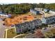Aerial view of townhomes under construction at 2016 Tupelo Grove Ln, Gastonia, NC 28054