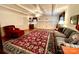 Spacious living room with hardwood floors and a fireplace at 5486 Kershaw Camden Hwy, Heath Springs, SC 29058