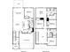 Two story home floor plan with 5 bedrooms and 3 bathrooms at 103 Obadiah Ct, Mooresville, NC 28115