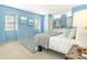 Spacious bedroom with light blue walls and a plush bed at 8002 Regent Park Ln, Charlotte, NC 28210