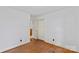 Bedroom with hardwood floors and closet at 4501 Taylorsville Hwy, Statesville, NC 28625