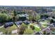 Aerial view of a house, neighborhood, and surrounding landscape at 1155 Counselor Dr, Newton, NC 28658