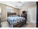 Bright bedroom with a double bed and large closet at 1155 Counselor Dr, Newton, NC 28658