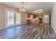 Kitchen with island and access to deck at 504 Crawley Gin Rd, Shelby, NC 28150