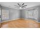 Spacious bedroom with hardwood floors and bay window at 6200 Crestwick Ct, Charlotte, NC 28269