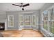 Breakfast nook boasts a bay window and hardwood floors at 6200 Crestwick Ct, Charlotte, NC 28269