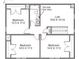 Two-story floor plan with loft, three bedrooms, and two baths at 204 Lake George Dr, Shelby, NC 28152