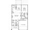 One-story floor plan featuring a Gathering room, kitchen, and two-car garage at 204 Lake George Dr, Shelby, NC 28152