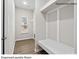 Laundry room with built-in shelving and drop zone at 204 Lake George Dr, Shelby, NC 28152