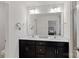 Double vanity bathroom with large mirror and modern lighting at 208 Waterlynn Ridge Rd # B, Mooresville, NC 28117