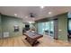 Relaxing game room with pool table, access to a patio, and plenty of natural light at 811 Irish Creek Dr # 1, Landis, NC 28088