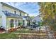 House's backyard with patio and landscaping at 1846 Colin Creek Ln, Charlotte, NC 28214