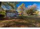 Backyard view of detached workshop and playset at 307 Kings Mountain St, Clover, SC 29710