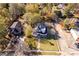 Aerial view of the house and surrounding neighborhood at 307 Kings Mountain St, Clover, SC 29710