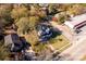 Aerial view of the house and surrounding neighborhood at 307 Kings Mountain St, Clover, SC 29710