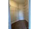 Large walk-in closet with wire shelving at 401 N Church St # 406, Charlotte, NC 28202