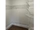 Well-organized closet featuring wire shelving at 401 N Church St # 406, Charlotte, NC 28202