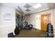 Fitness room with various weight training equipment at 401 N Church St # 406, Charlotte, NC 28202