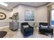 Lobby sitting area with comfortable chairs and decor at 401 N Church St # 406, Charlotte, NC 28202