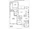 First floor plan features kitchen, living room, and primary bedroom at 407 Crepe Myrtle Ln, Weddington, NC 28104