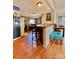Kitchen features wood cabinets, breakfast bar, and an open concept design at 940 Devil Track Rd, Taylorsville, NC 28681