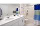 Shared bathroom with double vanity and tub shower combo at 128 Meadow View Dr, Statesville, NC 28677