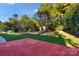 Overlooks a large grassy backyard from the deck at 12006 Woodside Falls Rd, Pineville, NC 28134