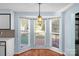 Eat-in kitchen with a bay window offering ample natural light at 12006 Woodside Falls Rd, Pineville, NC 28134