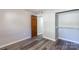 Bright bedroom with wood-look flooring and spacious closet at 1541 Hunt Club Ct, Rock Hill, SC 29732