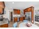 Modern kitchen with stainless steel appliances and corner sink at 12896 Hill Pine Rd, Midland, NC 28107