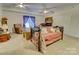 Bedroom with daybed and ceiling fan at 1515 Delview Rd, Cherryville, NC 28021