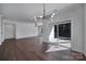 Bright dining room with hardwood floors and sliding glass doors to a deck at 3073 Cedric Ct, Fort Mill, SC 29715