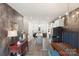 Open concept dining room with view into kitchen and island at 318 Simeon Dr, Charlotte, NC 28208