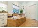 Bathroom with soaking tub and double vanity at 10126 Loch Lomond Dr, Charlotte, NC 28278