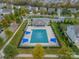 Community pool with covered patio area at 10126 Loch Lomond Dr, Charlotte, NC 28278