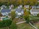 Aerial view showing house and neighborhood at 10126 Loch Lomond Dr, Charlotte, NC 28278