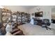 Dedicated home office or bar with ample storage and seating at 10126 Loch Lomond Dr, Charlotte, NC 28278