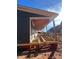 Unfinished wooden deck along the side of a gray house at 1517 Sugarfarm Rd, Catawba, NC 28609
