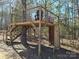 Unique treehouse with multiple levels and seating at 1627 Peden Bridge Rd, Chester, SC 29706