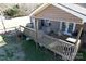 Spacious deck with seating area and storage shed at 1627 Peden Bridge Rd, Chester, SC 29706